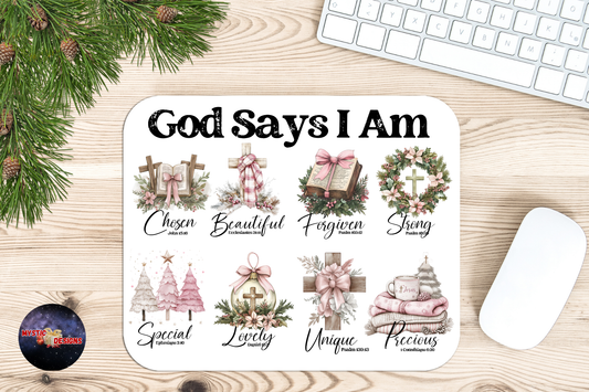 "God Says" Mousepad