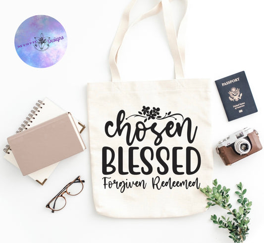 Chosen & Blessed Tote Bag